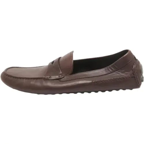 Pre-owned Flats, male, , Size: 10 US Pre-owned Leather flats - Dior Vintage - Modalova