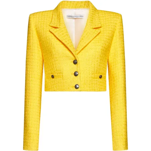 Gelbe Jacken für Frauen - Alessandra Rich - Modalova