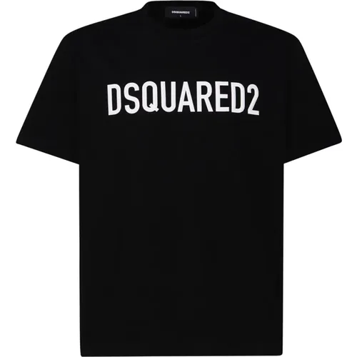 T-shirts and Polos with 98% Cotton , male, Sizes: L, XL, 2XL - Dsquared2 - Modalova