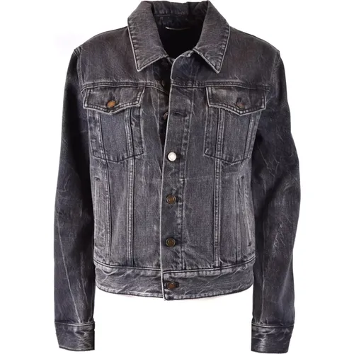 Stylish Blouson Jacket for Men , female, Sizes: XS - Saint Laurent - Modalova