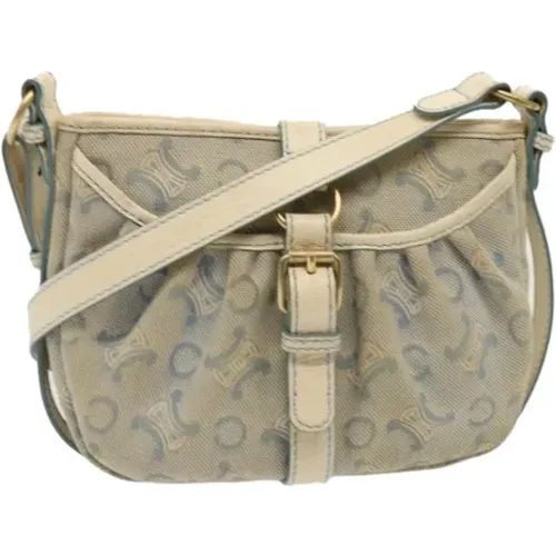 Pre-owned Cross Body Bags, female, , Size: ONE SIZE Pre-owned Canvas shoulder-bags - Celine Vintage - Modalova