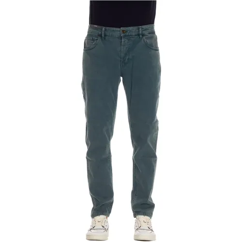 Blaue Denim Tapered Fit Jeans , Herren, Größe: W31 - PT Torino - Modalova