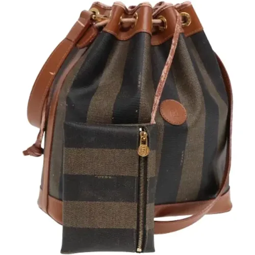 Pre-owned Bucket Bags, female, , Size: ONE SIZE Pre-owned Canvas fendi-bags - Fendi Vintage - Modalova