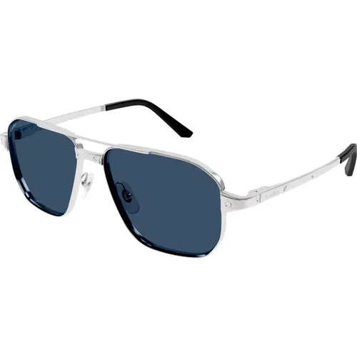 Navigator sunglasses with double bridge , male, Sizes: 59 MM - Cartier - Modalova