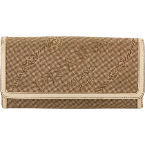 Pre-owned Canvas wallets , female, Sizes: ONE SIZE - Prada Vintage - Modalova