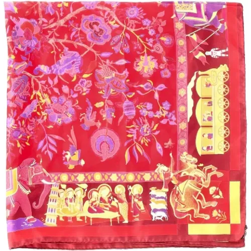 Pre-owned Scarves, female, , Size: ONE SIZE Pre-owned Silk scarves - Hermès Vintage - Modalova