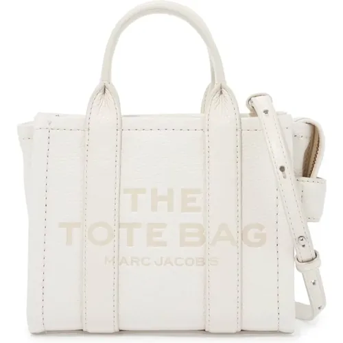 Grained Leather Mini Tote Bag , Damen, Größe: ONE Size - Marc Jacobs - Modalova