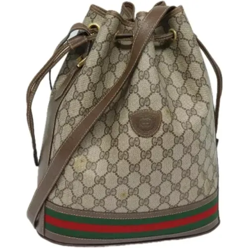 Pre-owned Bucket Bags, female, , Size: ONE SIZE Pre-owned Canvas gucci-bags - Gucci Vintage - Modalova