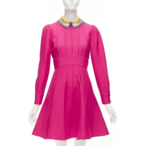 Pre-owned Wool dresses , female, Sizes: M - Valentino Vintage - Modalova