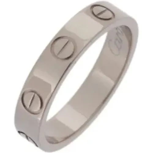 Pre-owned Jewellery, female, , Size: ONE SIZE Pre-owned White Gold rings - Cartier Vintage - Modalova