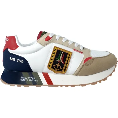 Tricolori Running Sneakers Weiß Multicolor , Herren, Größe: 41 EU - aeronautica militare - Modalova