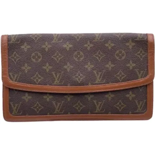 Pre-owned Leather clutches , female, Sizes: ONE SIZE - Louis Vuitton Vintage - Modalova