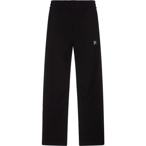 Straight-Leg Joggers with Monogram , male, Sizes: L - Palm Angels - Modalova