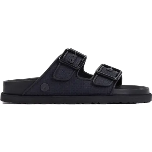 Leather Arizona Sliders for Men , male, Sizes: 8 UK, 7 UK, 11 UK, 9 UK, 10 UK - Birkenstock - Modalova