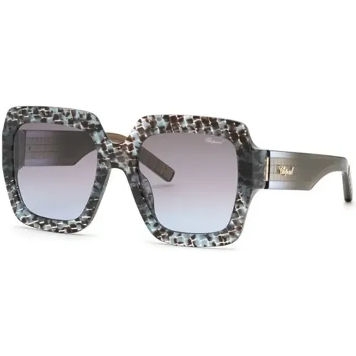 Stylish Sunglasses with Blue Gradient Lenses , female, Sizes: 55 MM - Chopard - Modalova