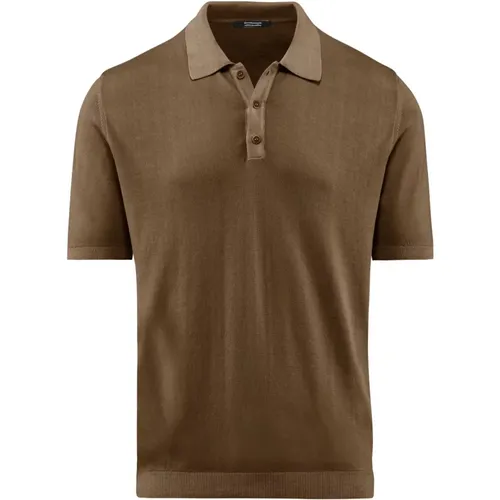 Stockinette Stitch Polo Shirt , male, Sizes: 2XL, M - BomBoogie - Modalova