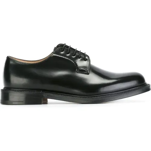 Polished Binder Leather Derby Shoes , male, Sizes: 9 1/2 UK, 7 1/2 UK, 8 1/2 UK - Church's - Modalova