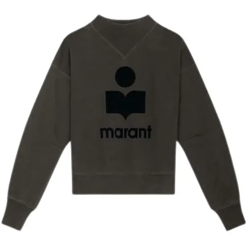 Baumwoll Langarm Logo Sweatshirt - Isabel Marant Étoile - Modalova