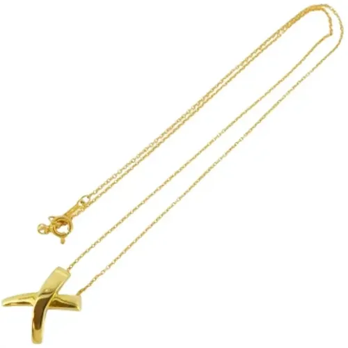 Pre-owned Jewellery, female, , Size: ONE SIZE Pre-owned Gold necklaces - Tiffany & Co. Pre-owned - Modalova