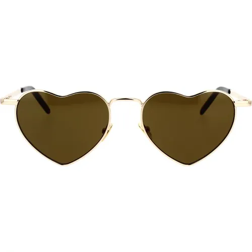 Herzförmige Sonnenbrille SL 301 LouLou 015 , unisex, Größe: 52 MM - Saint Laurent - Modalova