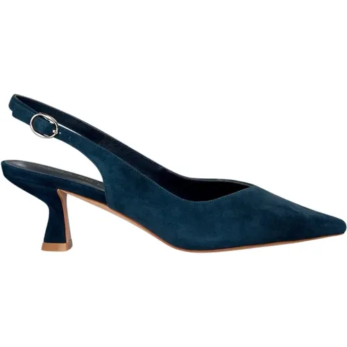 Pointed Toe Heel Shoe Buckle Closure , female, Sizes: 5 UK, 9 UK - Alma en Pena - Modalova