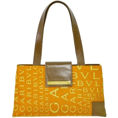 Pre-owned Tote Bags, female, , Size: ONE SIZE Pre-owned Canvas totes - Bvlgari Vintage - Modalova