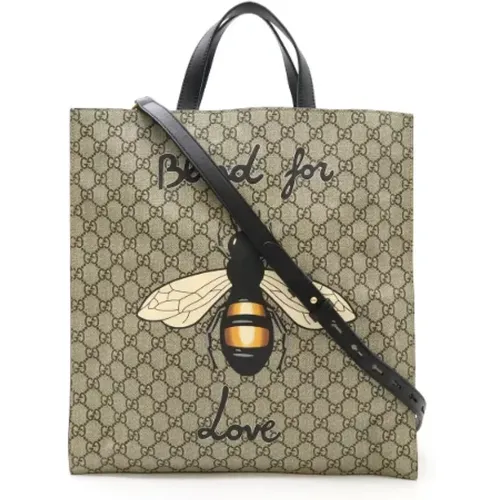 Pre-owned Tote Bags, female, , Size: ONE SIZE Pre-owned Canvas gucci-bags - Gucci Vintage - Modalova