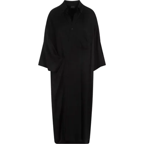 Wrap Dress Short Sleeves , female, Sizes: XS - Balenciaga - Modalova