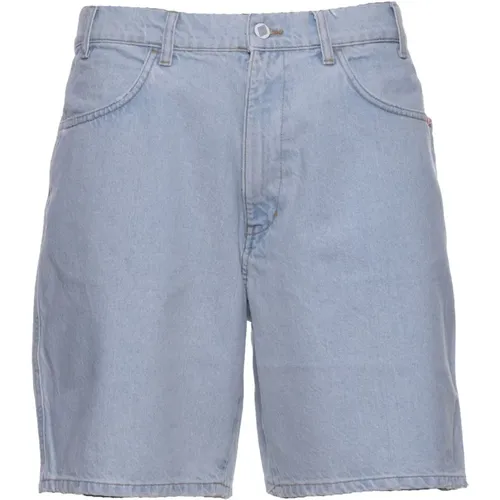 Denim Bermuda Shorts for Men , male, Sizes: W29, W32 - Amish - Modalova