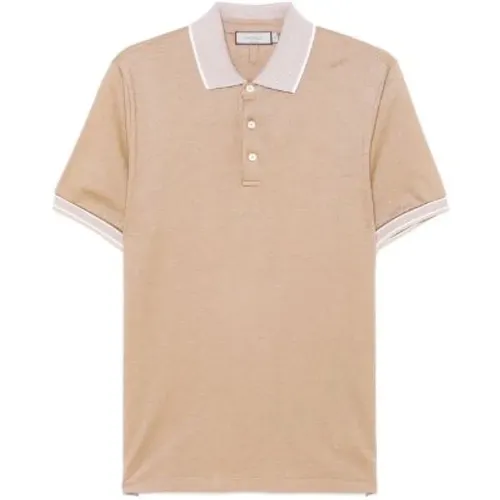 Polo Shirts, male, , Size: 3XL Golden Polo Shirt Short Sleeve - Canali - Modalova