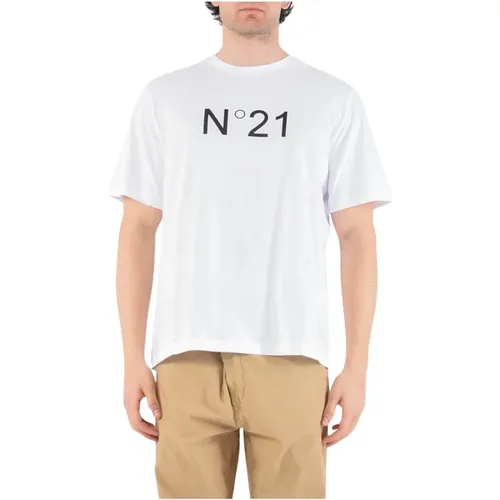 T-Shirts , male, Sizes: L, XL, M, 2XL - N21 - Modalova