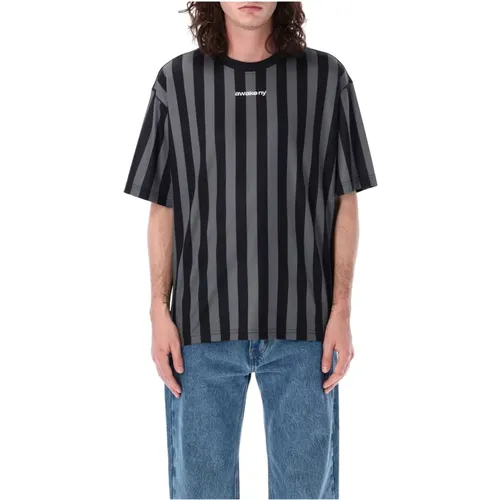 Soccer Jersey Black T-Shirt , male, Sizes: M, L, XL - Awake NY - Modalova