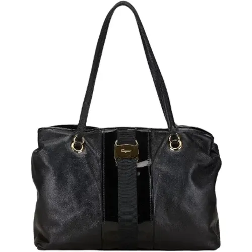 Pre-owned Tote Bags, female, , Size: ONE SIZE Pre-owned Leather shoulder-bags - Salvatore Ferragamo Pre-owned - Modalova