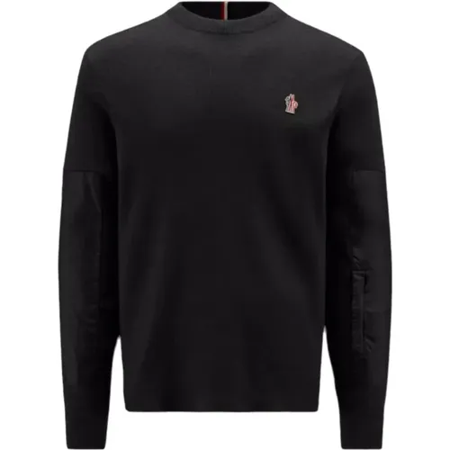 Warmer Woll-Turtleneck-Pullover mit Polsterung , Herren, Größe: XL - Moncler - Modalova