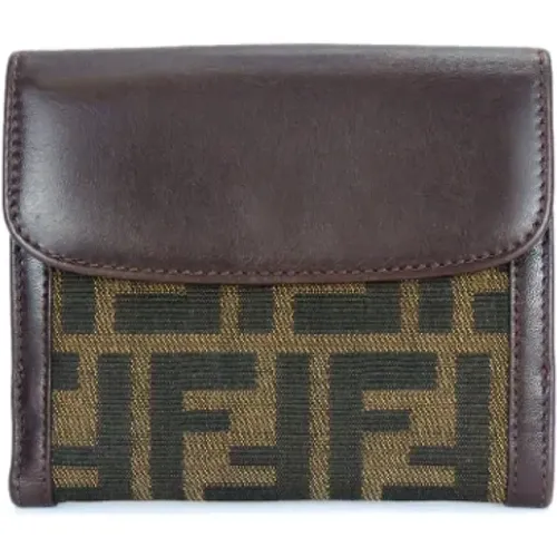 Pre-owned Wallets, female, , Size: ONE SIZE Pre-owned Canvas wallets - Fendi Vintage - Modalova