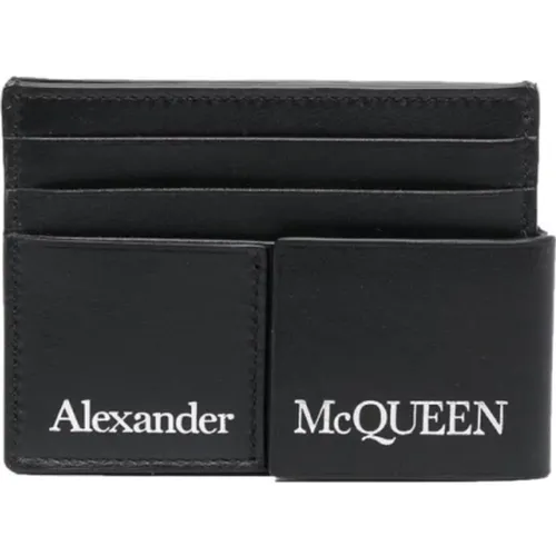 Wallets & Cardholders, male, , Size: ONE SIZE Layered Cardholder - alexander mcqueen - Modalova