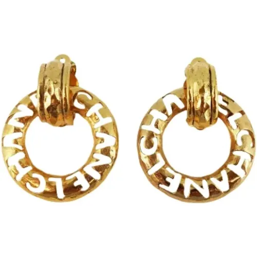 Pre-owned Metal earrings , female, Sizes: ONE SIZE - Chanel Vintage - Modalova