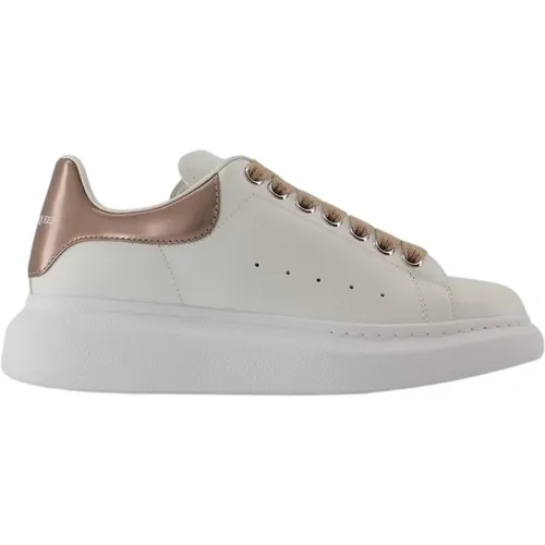 Beige Leather Oversized Sneakers , female, Sizes: 5 UK, 7 UK, 4 UK - alexander mcqueen - Modalova