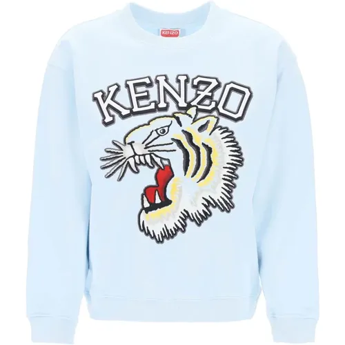 Tiger Varsity Crew-Neck Sweatshirt , Damen, Größe: L - Kenzo - Modalova