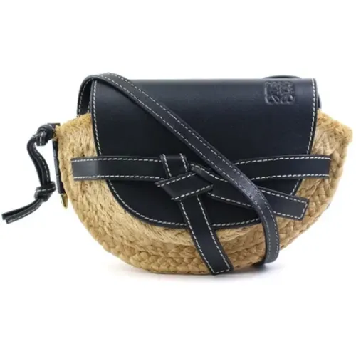 Pre-owned Cross Body Bags, female, , Size: ONE SIZE Pre-owned Raffia shoulder-bags - Loewe Pre-owned - Modalova