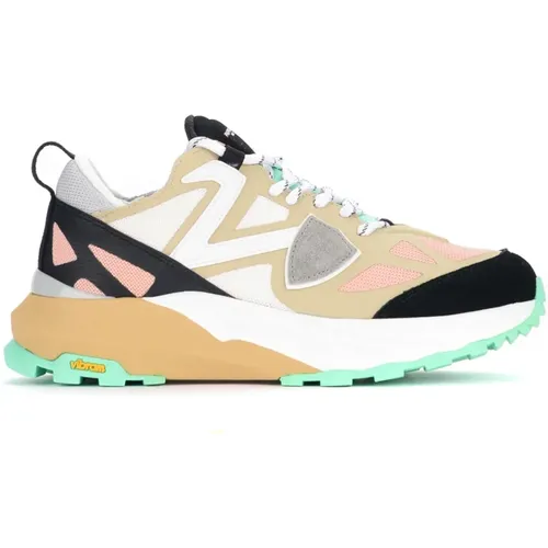 Rocx Sneaker in Pink and Beige , female, Sizes: 3 UK - Philippe Model - Modalova