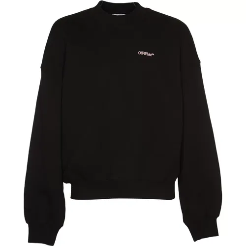 Schwarz Kreide Crewneck Pullover , Herren, Größe: S - Off White - Modalova