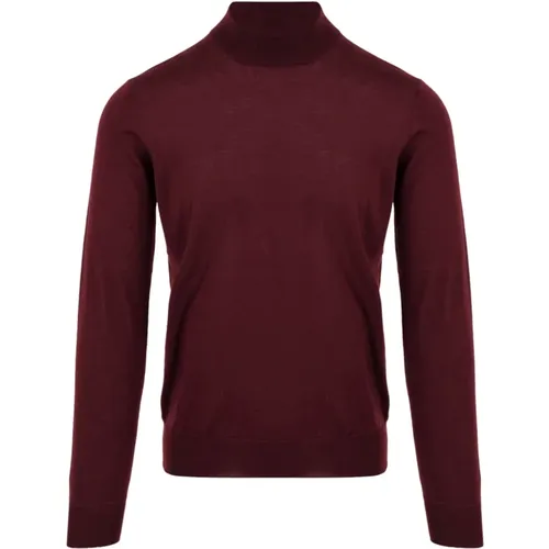 Turtlenecks, male, , Size: M Bordeaux Turtleneck for Men - Filippo De Laurentiis - Modalova