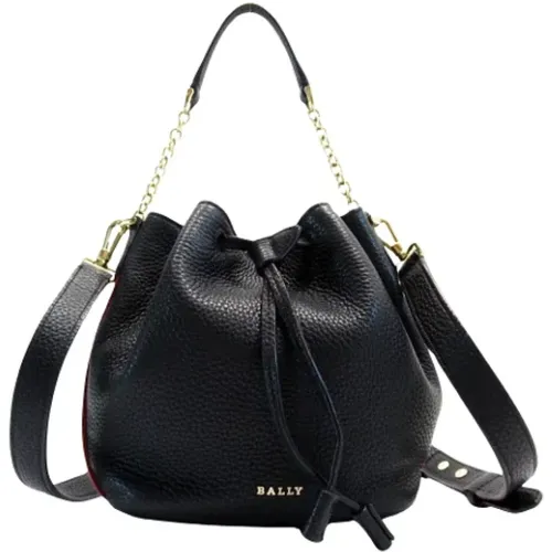 Pre-owned Bucket Bags, female, , Size: ONE SIZE Pre-owned Leather shoulder-bags - Bally Pre-owned - Modalova