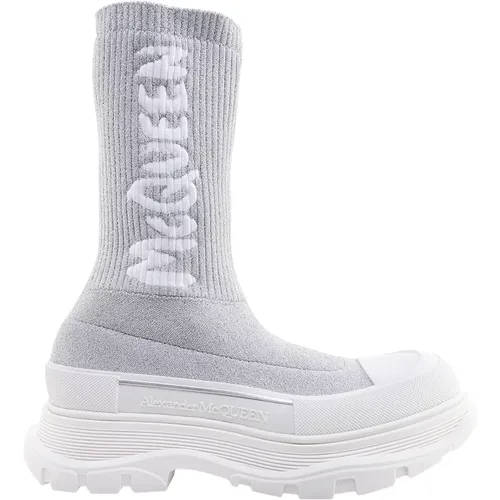 Ankle Boots, female, , Size: 9 US Stretchylon Ankle Boots - alexander mcqueen - Modalova