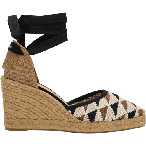 Wedges, female, , Size: 7 US High Espadrilles Sandals - Castañer - Modalova