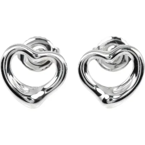 Pre-owned Jewellery, female, , Size: ONE SIZE Pre-owned Silver earrings - Tiffany & Co. Pre-owned - Modalova