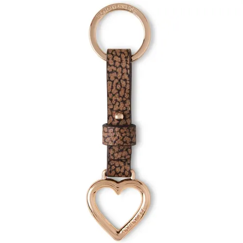 Keyrings, female, , Size: ONE SIZE Heart Key Ring with OP Cloth - Borbonese - Modalova