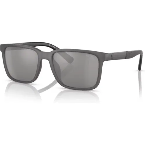 Rechteckige Sonnenbrille , Herren, Größe: 55 MM - Ralph Lauren - Modalova