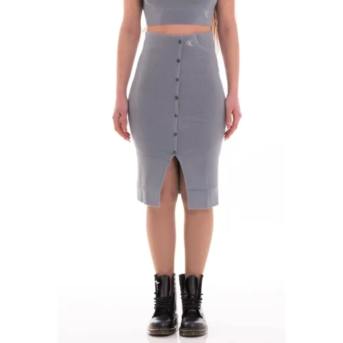 Midi Skirts , Damen, Größe: S - Calvin Klein Jeans - Modalova